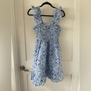 Hill House Home Elizabeth Nap Dress Blue Mosaic